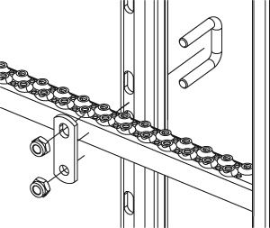 Стальной рельс для защиты от падения