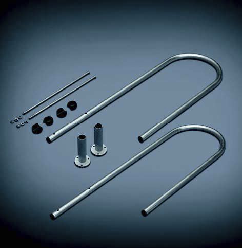 Поручни безопасности из алюминия, ролика из нержавеющей стали