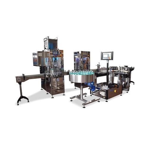 Rotary filler capper labeler RTE2Uin-linefor cosmetic productsfor perfumes