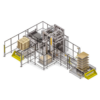 Депаллетизатор слоев VEGA60для пищевой промышленности и производства напитковбанкадля стеклянных бутылок