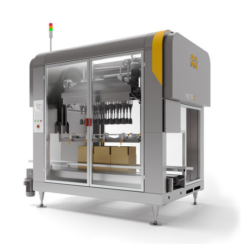 Вертикальный упаковщик в коробки МЕТАдля пластиковых бутылокящик для стеклянных бутылок