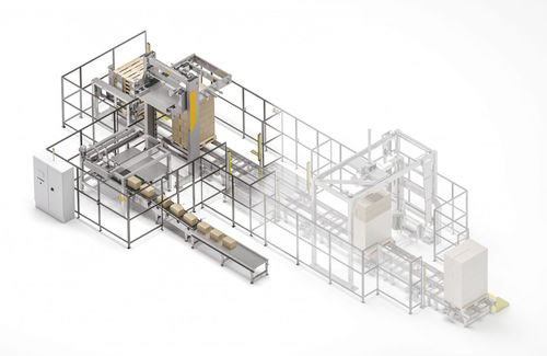 Роботизированный укладчик поддонов AUTOPALlayerдля бочонков