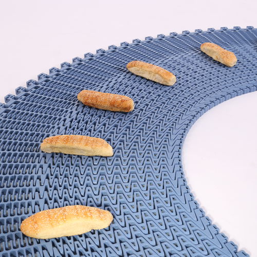 Modular conveyor belt HS-1900BcurvedPOMPP