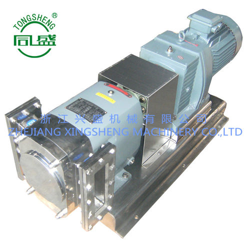 Насос для пищевых продуктов, электроротационный, лопастной, промышленный