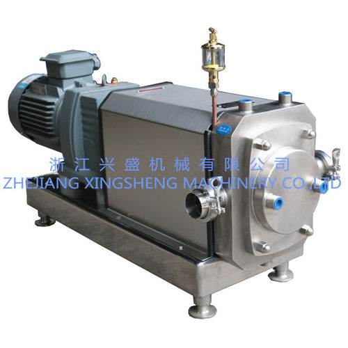 Насос для пищевых продуктов, электроротационный, лопастной, промышленный