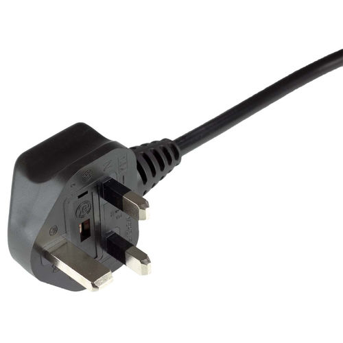 3-pole electrical plug BP1 England/UKwith earthing contactwith fuse