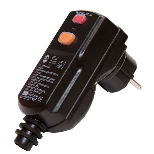 Электрическая вилка IP55, серия 8180, 2-полюсная IEC, со встроенным защитным выключателем