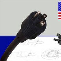 Электрическая вилка NEMA M09US-Z3-полюснаяавтомобильная