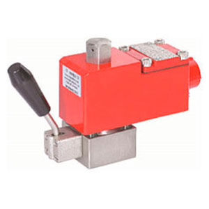 Золотниковый пневматический распределитель 30150 с электромагнитным управлением, с рычажным управлением, 3/2-ходовой