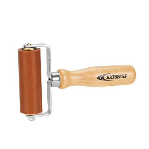 Прижимной ролик с деревянной ручкой 45033силикон