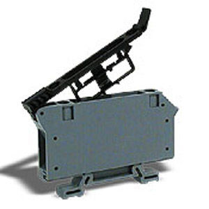 Клемма с предохранителем 43433 HDIN на рейке, с рычагом, пластик