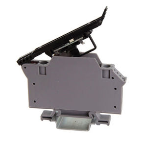 Клеммная колодка для монтажа на DIN-рейку 43480 с рычаговым управлениемпластиксерый