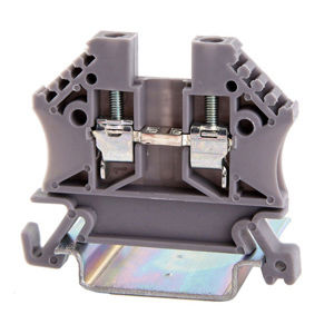 Клеммная колодка для монтажа на DIN-рейку серии 43408винтовые соединениясерый проходной