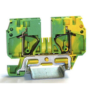 Клеммная колодка для монтажа на DIN-рейку 42450 безвинтовая пружина пластик