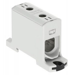 Клеммная колодка для монтажа на DIN-рейку серии 606095винтовые соединениясерый проходной