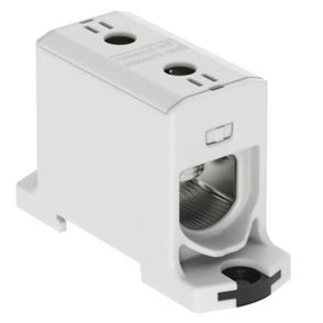 Клеммная колодка для монтажа на DIN-рейку серии 606150винтовые соединениясерый проходной