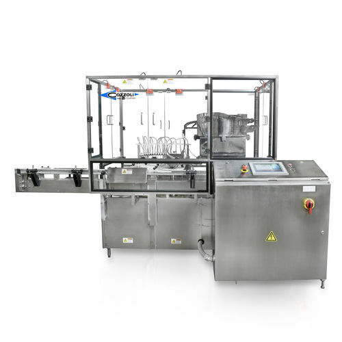 Автоматическая машина наполнения и укупорки фармацевтических продуктов серии CR, непрерывного действия.