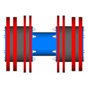 Pipeline cleaning pig CHB - 8metalbatchingseparating