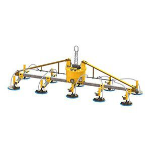 Подъемник вакуумный однобалочный U250-10Q для листового металла, горизонтальный, регулируемый