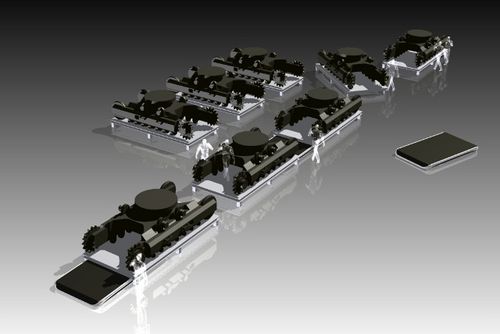 Электрический самоходный прицеп 5-осныйдля подъема тяжелых грузов