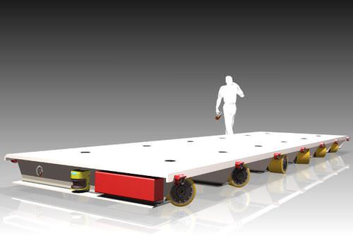 Электрический самоходный прицеп СПМТ6-осныйдля тяжелых грузовмодульный