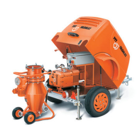 Mobile pneumatic conveying system SILOMAT C seriesfor dry mortar