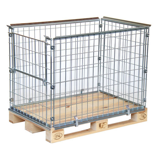 Складной бортик для поддонов PA120808.1K8Экономящая пространство проволочная сетка