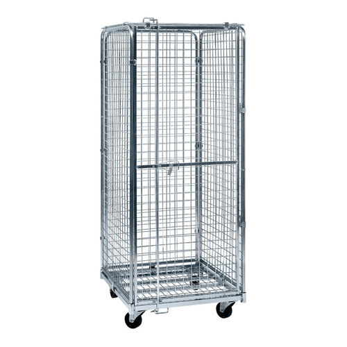Multipurpose roll container SRC 0708.18wire meshshelfanti-theft