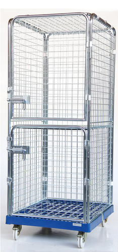 Multipurpose roll container SRCP0708-2Twire mesh4-panelanti-theft
