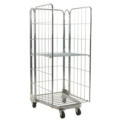 Контейнер на роликах с блокировкой MRN 0708-3Универсальная полка из проволочной сетки