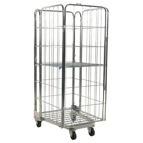 Контейнер на роликах с блокировкой MRN 0708-4Универсальная полка из проволочной сетки