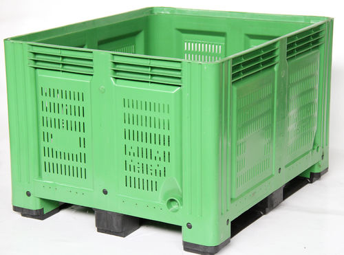 Ящик для поддонов из ПЭВП 1176F.300.170360для сыпучих материаловдля пищевого примененияштабелируемый