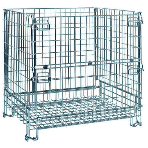 Паллетный ящик из проволочной сетки ПКМК12510510для хранениятранспортируемыйскладной