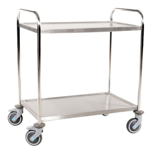 Тележка транспортная АКМ 60354-СНержавеющая сталь2 уровняплатформа