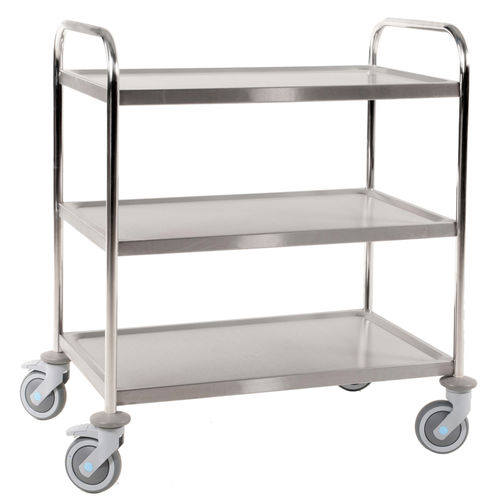 Тележка транспортная АКМ 60355-Снержавеющая сталь2 уровнямногофункциональная