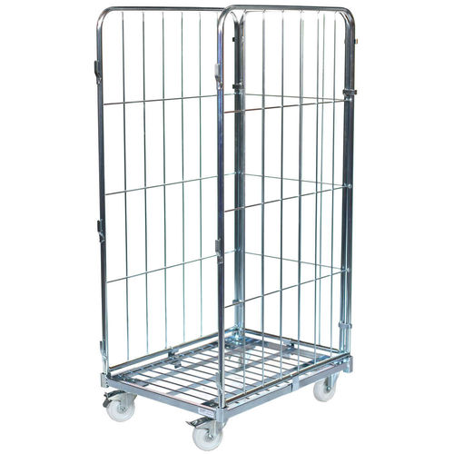 Multipurpose roll container MR 0608.15-4S4-panelwire mesh