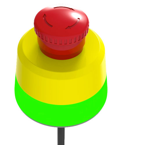 Грибовидный кнопочный переключатель CC80аварийной остановкиIP65 со светодиодной подсветкой