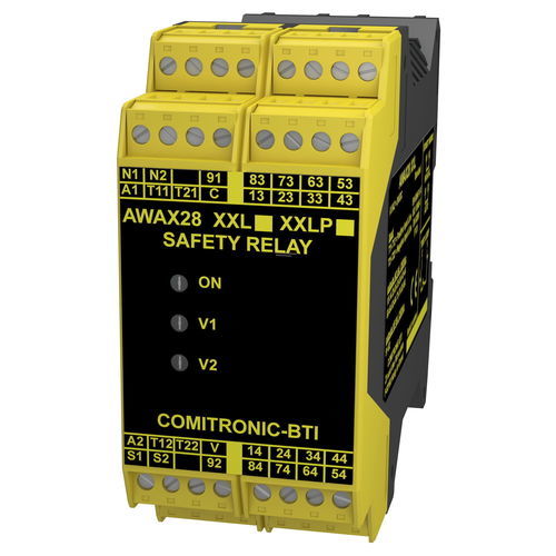 Реле безопасности AWAX 28XXL3 NO1 NАварийная остановка