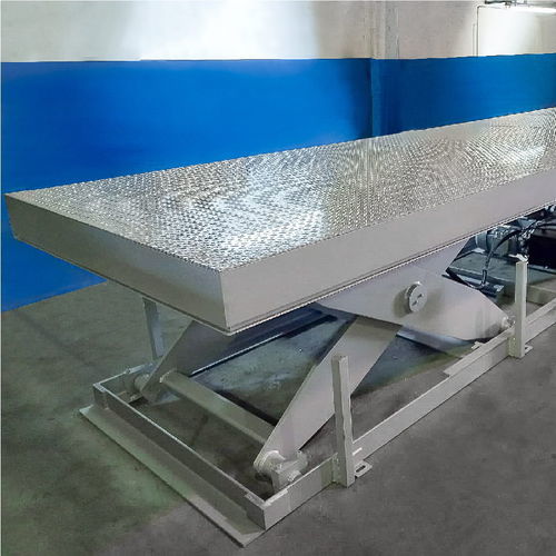 Подъемный стол двухножничный гидравлическийстационарный с загрузкой