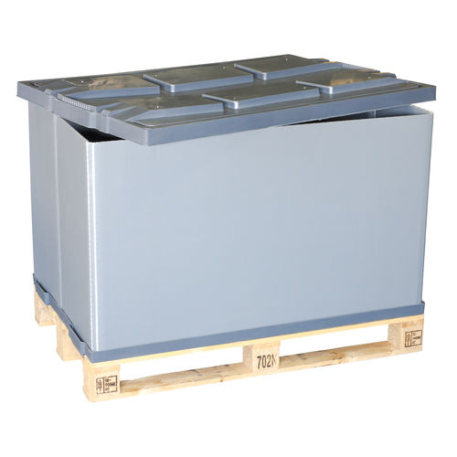 Пластиковый поддонный ящик PBN.e75.Fштабелируемый со складными бортами