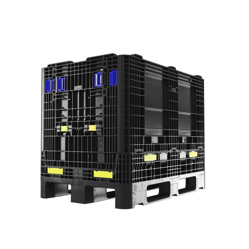 Пластиковый поддонный ящик PKG.e75.Fскладирование для перевозки тяжелых грузов