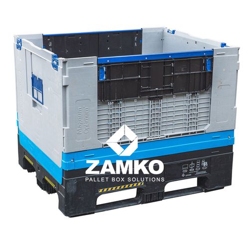 Plastic pallet box POG.b80.Ffoldingwith folding sides
