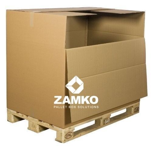 Ящик картонный поддонный КАН.б80.Фтранспортный складной