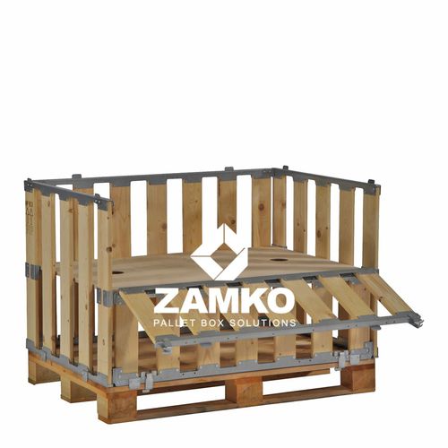 Деревянный поддонный ящик MPB.e70.FSтранспортное оборудованиедля пищевой промышленности