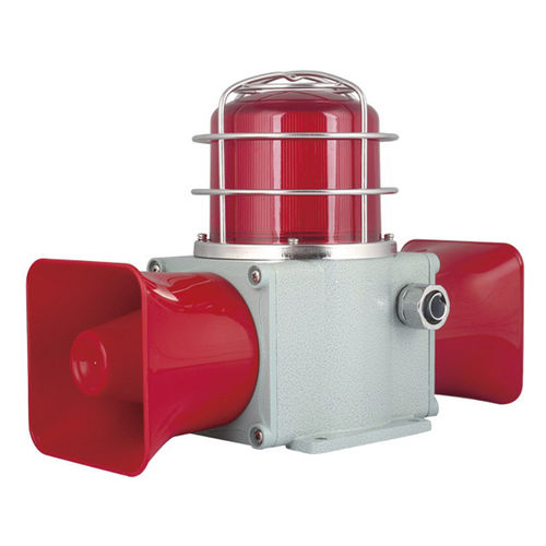 Сирена сверхмощная HDSLD-135ударопрочнаяIP66со светодиодным маячком