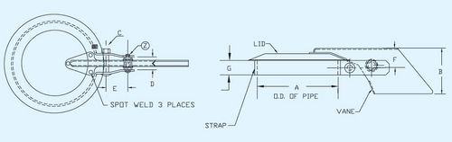 Поворотный обратный клапан