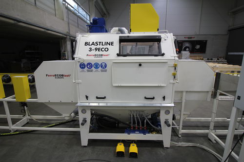 Шкаф струйно-струйной очистки Blastline xавтоматическийнержавеющая сталькомпактный