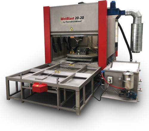 Автоматическая камера мокрой струйной обработкис поворотным столомиз нержавеющей стали