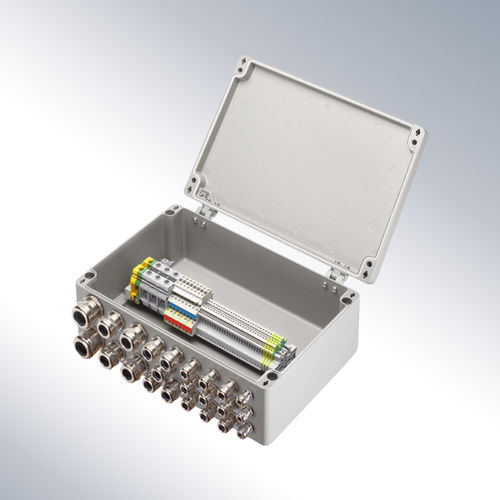 Корпус для поверхностного монтажа Серия 24прямоугольныйалюминиевыйводонепроницаемый