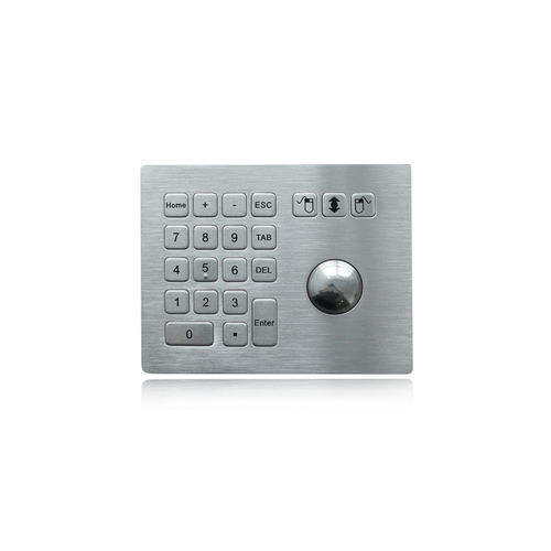 Клавиатура с трекболом K-TEK-B160-38-TB-KP-V0221-keypanel-mountmetal